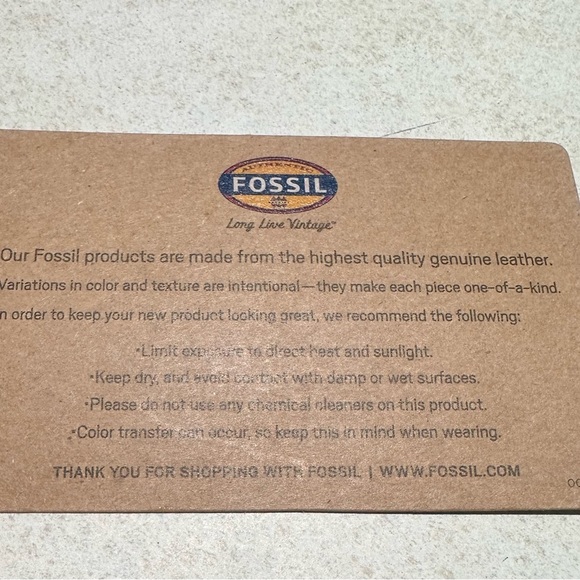 FOSSIL Brown Leather Adjustable Crossbody Shoulder Messenger Bag 12”Wx10”L x 2”D - Picture 16 of 16